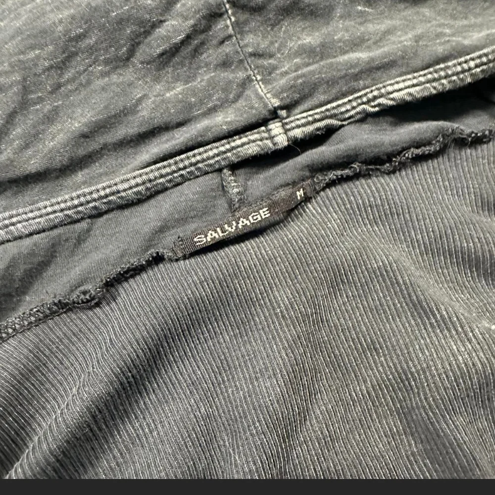 Salvage Vintage Y2K Black Hooded Dress With INSANE GRAPHICS!! M - Picture 5 of 7